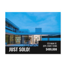 Vendu - Noir Moderne - Carte postale