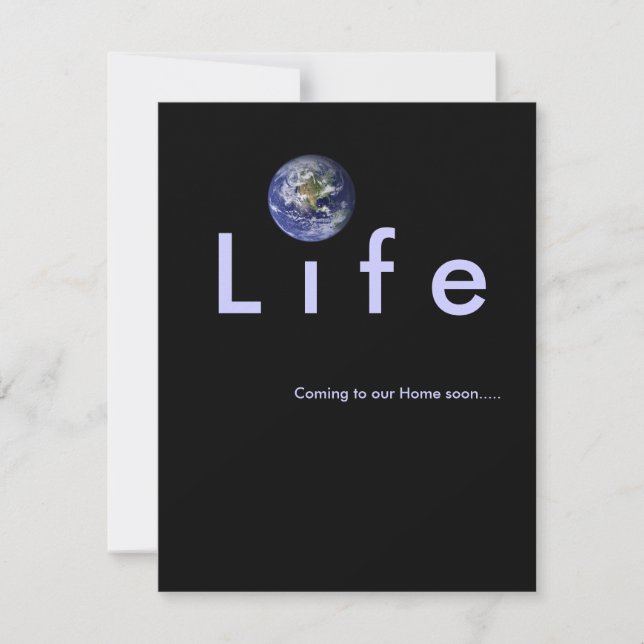 Venez à notre maison bientôt : Invitation de baby (Devant)