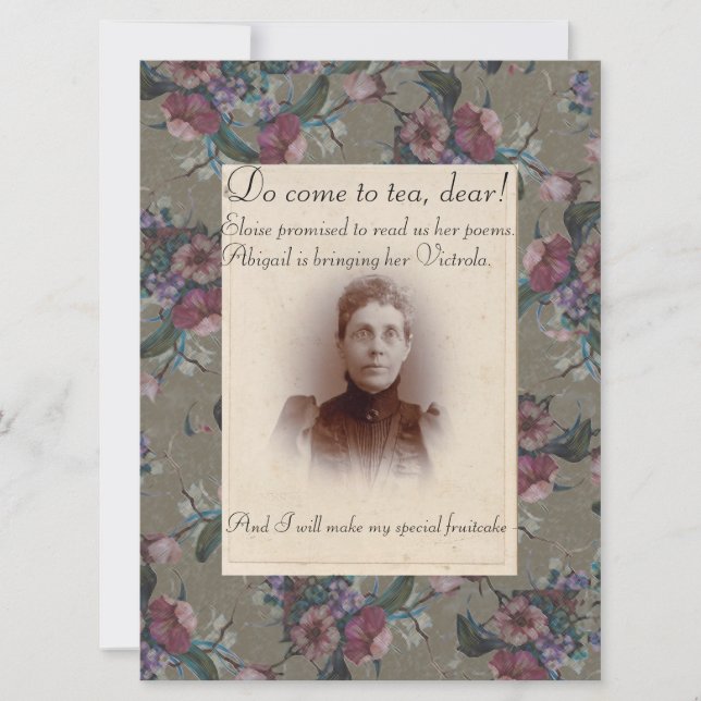Venez au thé, cher - invitation de partie (Devant)