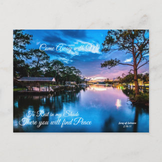 Venez avec moi Serene Lake Carte postale