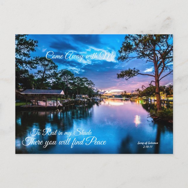 Venez avec moi Serene Lake Carte postale (Devant)