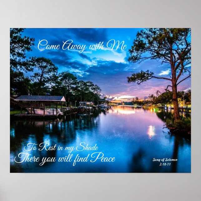 Venez avec moi Serene Lake Poster  (Devant)