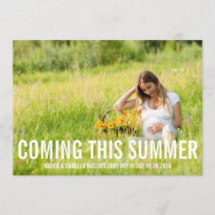 Venez ce (saison) faire-part de grossesse de