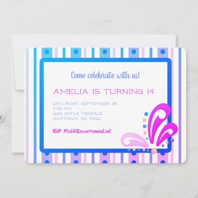 Venez célébrer avec nous Invitation personnalisabl (Devant)