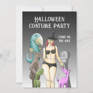Venez Comme Vous Êtes Invitation Halloween