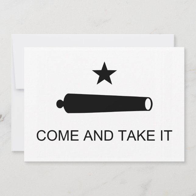 Venez et prenez le Texas Drapeau bataille de Gonza (Devant)