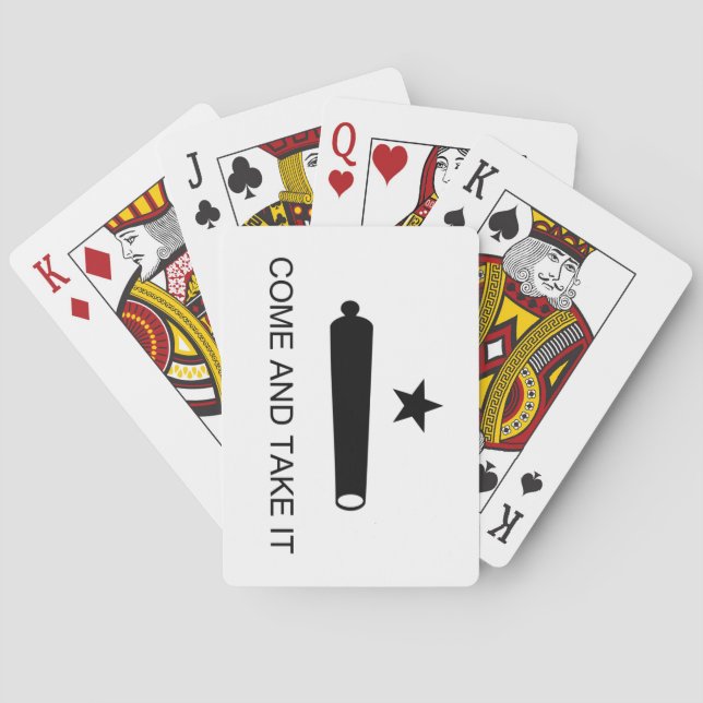 Venez il falloir des cartes de jeu de drapeau (dos)