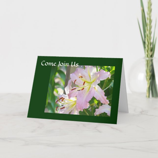 Venez Nous rejoindre... cartes personnalisées Évén (Devant)