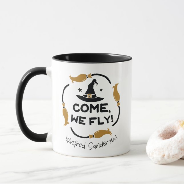 Venez Nous Voler Hocus Pocus Coffee Mug (Avec donut)