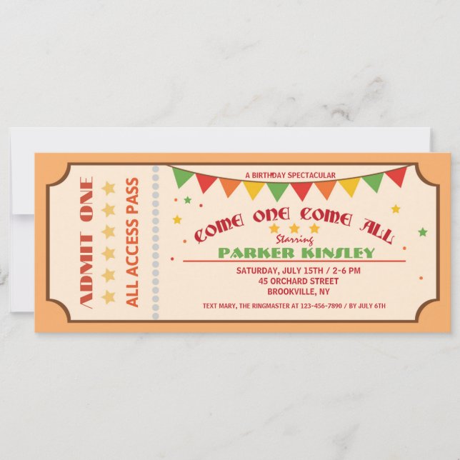 Venez tous Invitation (Devant)