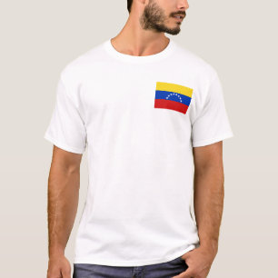 Venezuela Drapeau et carte T-shirt