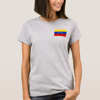 Venezuela Drapeau et carte t-shirt