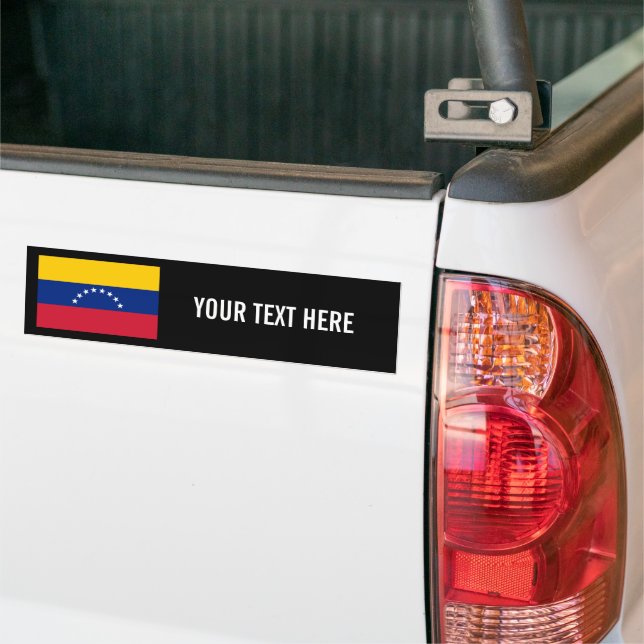 Venezuelan flag custom bumper sticker for car (Sur camion)
