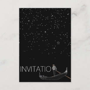 Vénézuélienne Gondola Invitation Étoiles nuit