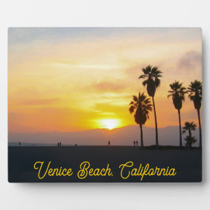 Venice Beach California Sunset Plaque