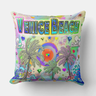 Venice Beach Deep Dream Coussin