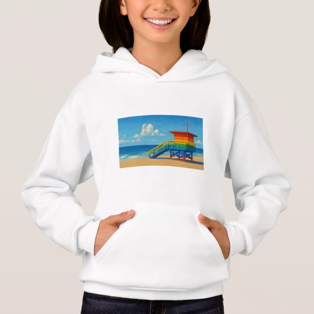 Venice Beach Rainbow Lifeguard Stand (Devant)