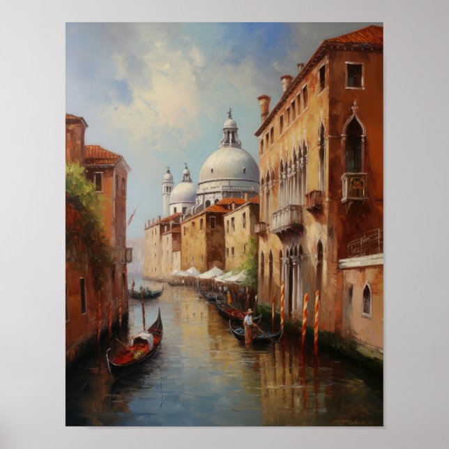 Venice Italie Paysage Art Imprimer Poster (Devant)
