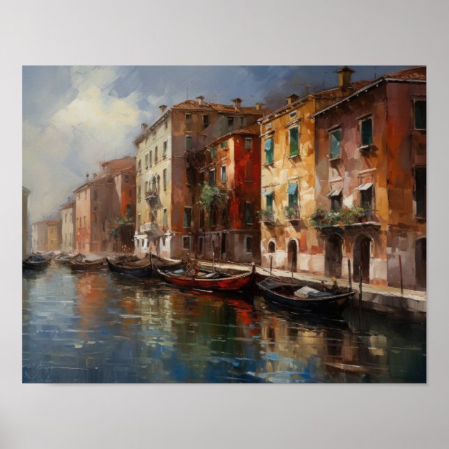 Venice Italie Paysage Art Imprimer Poster (Devant)