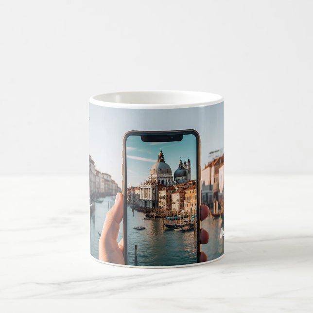 Venice's Timeless Canals: Mug for Travel Lovers (Centre)
