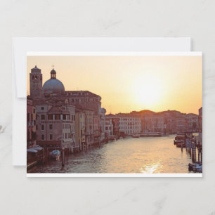 Venise, Coucher de soleil sur le canal grande