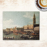 Venise Grand Canal Canaletto Painting Puzzle<br><div class="desc">Puzzle représentant une peinture vintage de Venise au festival du Bucintoro.</div>