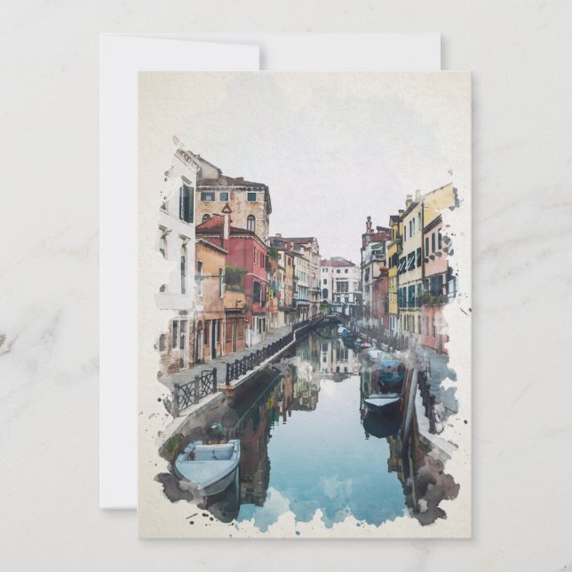 Venise Italie Aquarelle Art (Devant)
