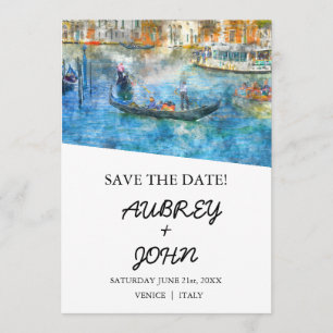 Venise Italie Enregistrer la date Faire-part de ma