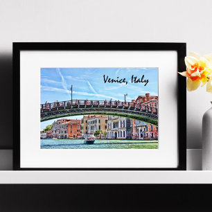 Venise, le pont du Rialto Poster du Grand Canal
