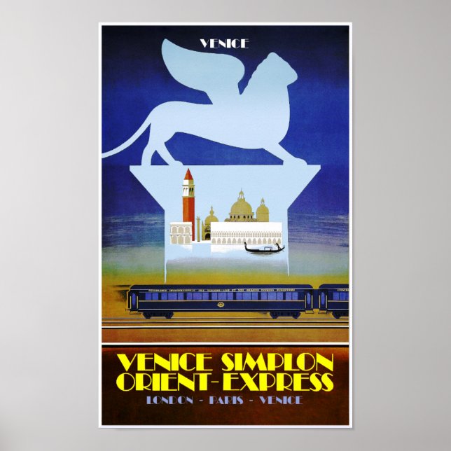 Venise, Orient Express poster voyage (Devant)