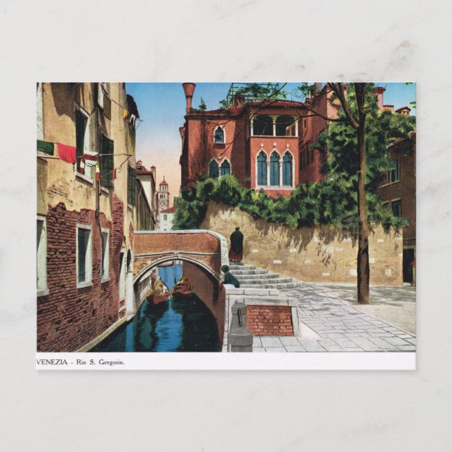 Venise, Réplique Carte Postale Vintage 1910 (Devant)