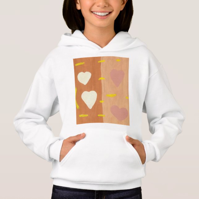 Vent d'amour filles Sweat - shirt à capuche de rep (Devant)