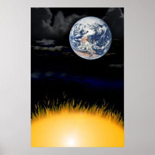 vent de la terre et affiche du feu