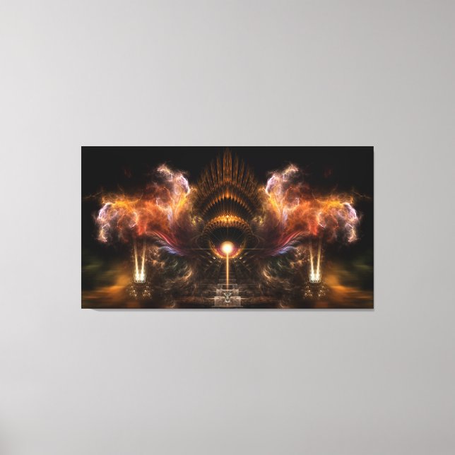 Vent Storm Fractal Art Enveloppé Toile Imprimer (Recto)