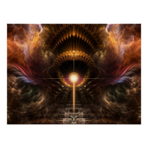 Vent Storm Fractal Art parfait Poster
