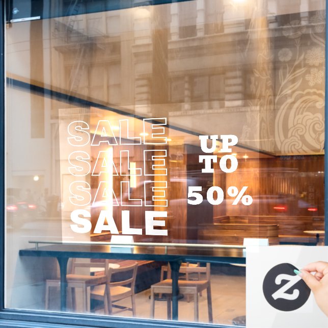 Vente au détail Autocollant pour fenêtre (Fenêtre de café)