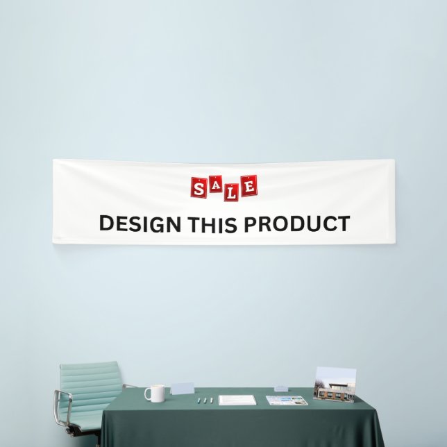 VENTE ! Bannière - 2,5'x10' - Intérieur - Sur mesu (Salon professionnel)