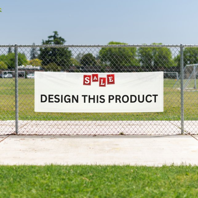 VENTE ! Bannière - 76 cm x 244 cm - Extérieur - Su (En situation)