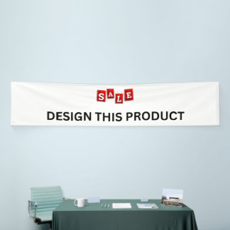 VENTE ! Bannière - 76 cm x 3,6 m - Intérieur - Sur