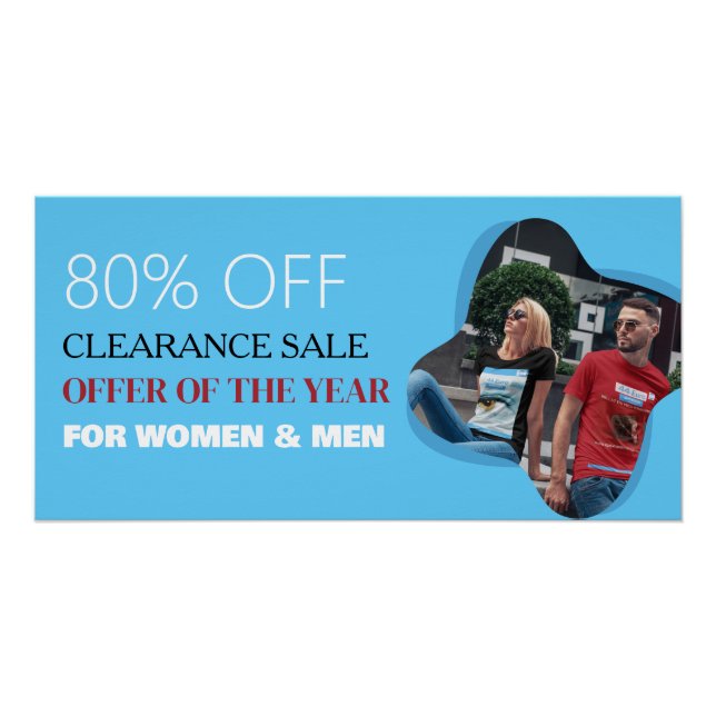 Vente de compensation Poster lustré personnalisé (Devant)