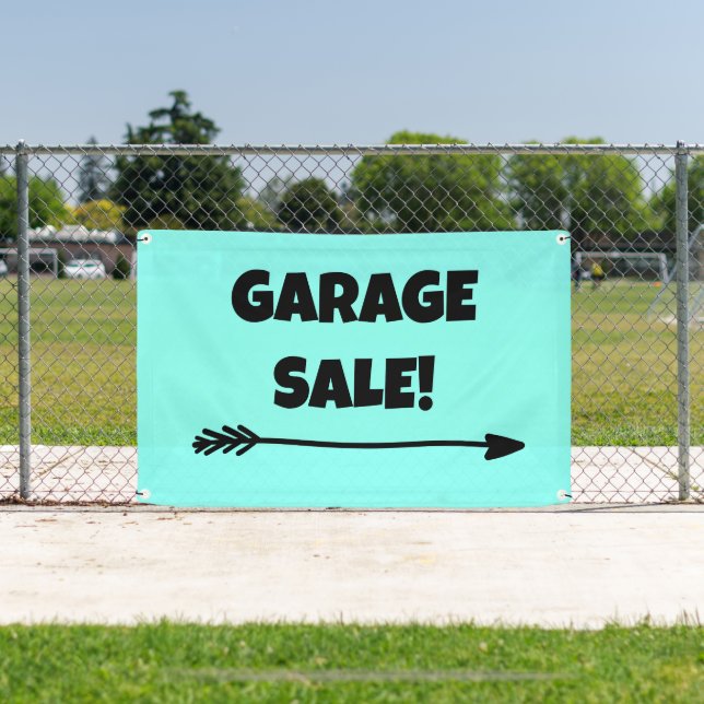 VENTE DE GARAGE ! Bannière flèche (Insitu)