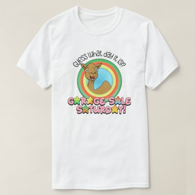 Vente de garage samedi T-shirt (Design devant)