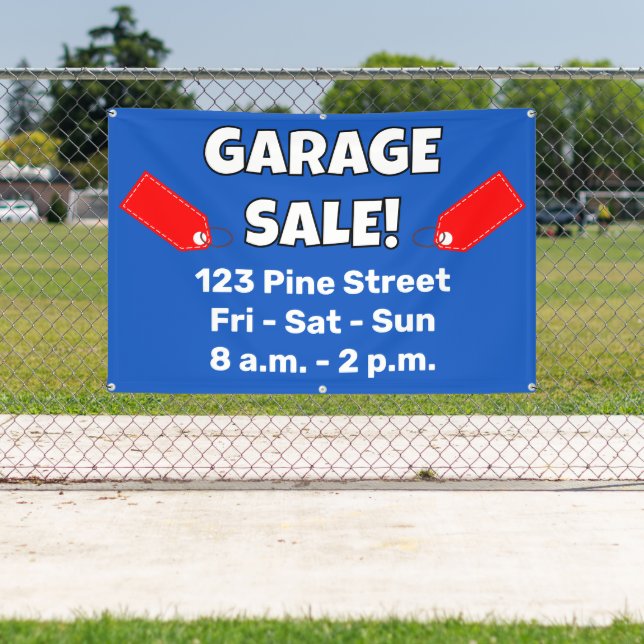 VENTE DE GARAGE SUR MESURE ! Banderole (Insitu)
