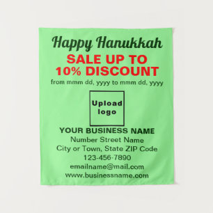 Vente de Hanouka Entreprise sur Tapisserie Vert Cl