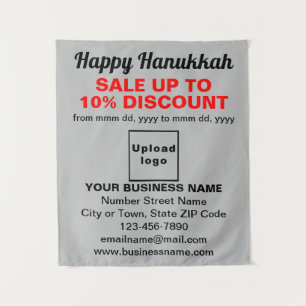 Vente de Hanukka Entreprise sur Tapisserie Grise