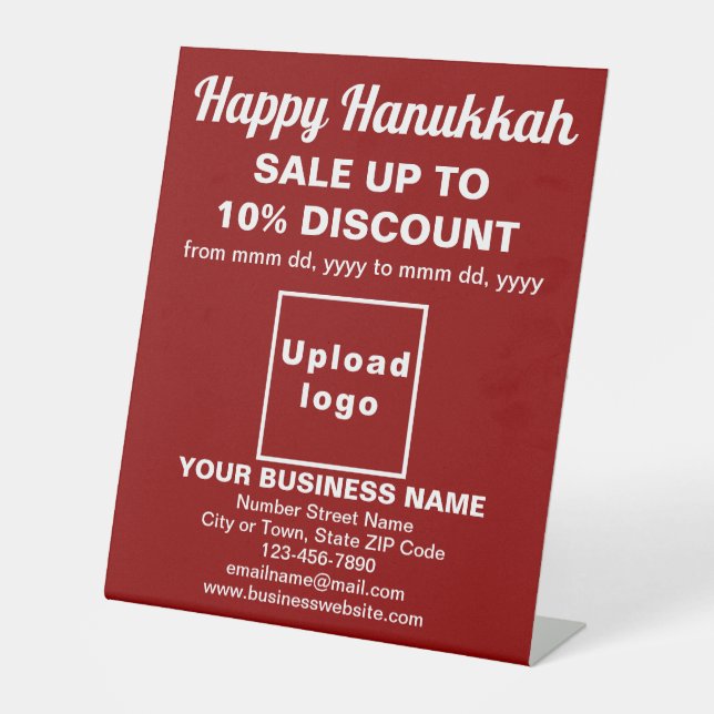 Vente de Hanukkah d'affaires sur un panneau sur pi (Recto)