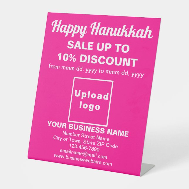 Vente de Hanukkah d'affaires sur un panneau sur pi (Recto)