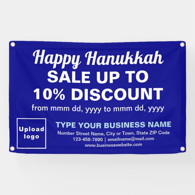 Vente de Hanukkah d'affaires sur une bannière rect (Horizontal)