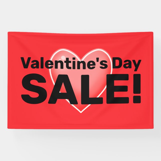 VENTE de la Saint Valentin ! Banderole (Horizontal)