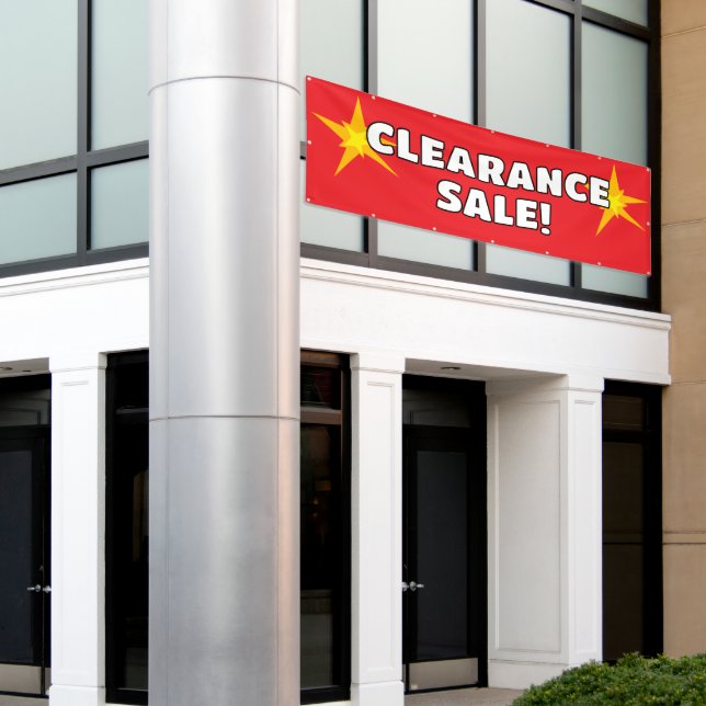 Vente de liquidation Bannière Rouge (Bâtiment extérieur)